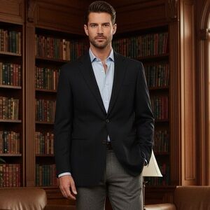 Ralph Ralph‎ Lauren Men’s 38R Black Wool Blazer Button (Made for Dillard’s)